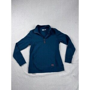 L.L.Bean Men's Quilted Half Zip Pullover Sweatshirt Medium Blue